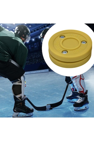 Homyl Roller Hokey Diski Uygulama Hediyesi Oyun Eğitimi Sarı Sarı