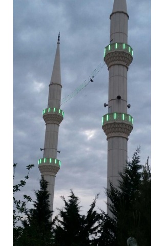 Cami Minare Led Aydinlatma Polikarbon Tüp Led Floresan armatür