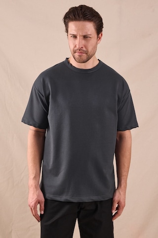 Tonny Black Rahat Kalıp Oversize Kesim T-shirt Erkek Füme T-shirt Tbtshrt020
