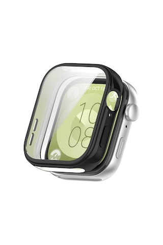 Huawei Watch Fit 3 Parlak Kenarlı Ekran Koruyuculu Sert Kasa Koruyucu Fit/fit 2 Uyumlu Değildir