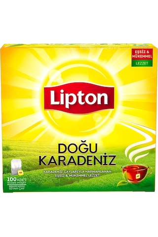 Lipton Doğu Karadeniz Bergamot Aromalı Bardak Süzen Poşet Siyah Çay 100'lü Paket X 4 Adet
