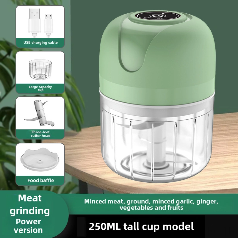 Lemestar Mini Elektrikli Sarımsak Dilimleyici - Kablosuz 250ml Yeşil Mutfak Aleti, Hızlı Sarımsak Hazırlama, Ev Ve Profesyonel Kullanım Siyah