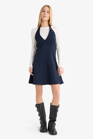 Defacto Coool Halter Yaka Kareli Mini Elbise G3860ax25aunv207 Lacivert