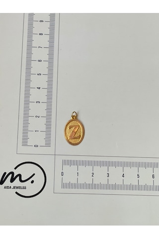 14 Ayar Altın Kolye Ucu Z Harfi Altın Kolye Ucu Harfli Altın Kolye Ucu 0,31 Gr Altın