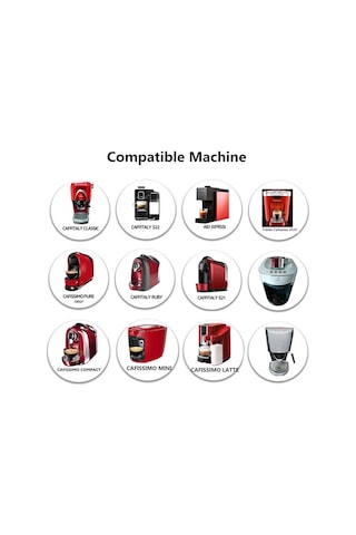 İ Cafilas Hlb12 Yeniden Kullanılabilir Kahve Kapsül Filtresi Caffıtaly/Tchibo Cafissimo 2 Capsule