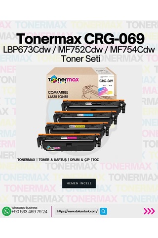 Canon Crg-069 Uyumlu Toner Takım- Çipli / 5094c002 /lbp673cdw /mf752cdw /mf754cdw