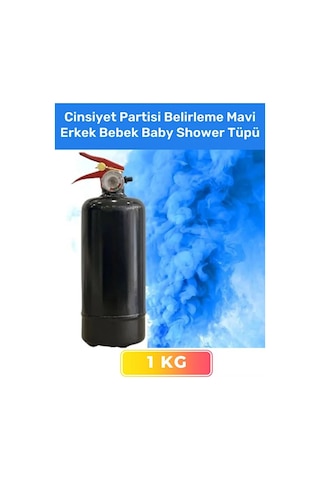 Premium Ambalajı Yazısız 1 Kg Cinsiyet Partisi Belirleme Mavi Erkek Bebek Baby Shower Tüpü - 852083412