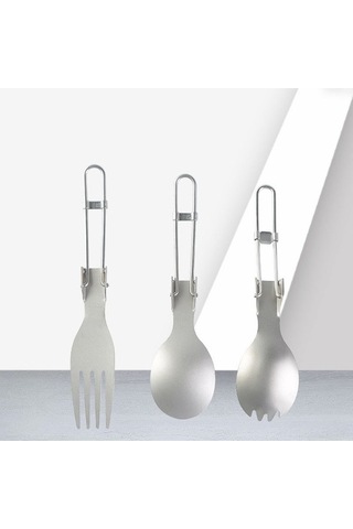 Bloomnest Dış Mekan Katlanabilir Çatal Kaşık Spork Seyahat Kamp Piknik Sofra Aracı Çok Renkli Çok Renkli Çok Renkli