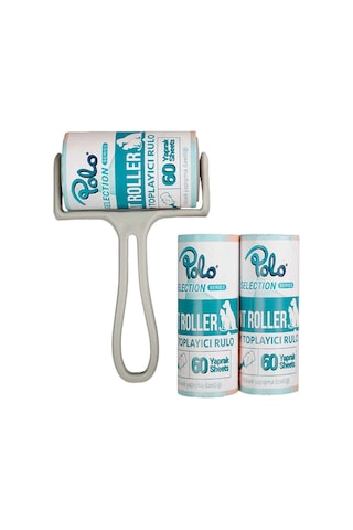 Polo Tüy Toplama Rulosu 60 Yaprak + 2 Adet Yedek 10 Cm