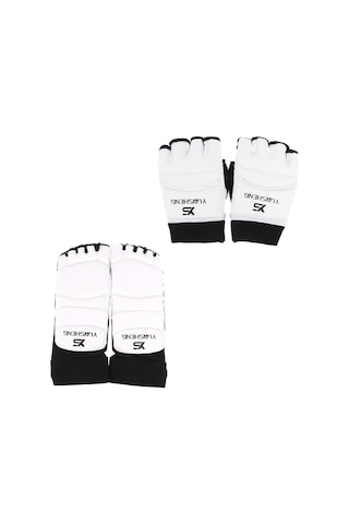Suntek Tekvando Karate Boks Muay Thai Xl Için Ayak Korumaları Beyaz