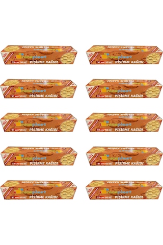 Niceplast Kesimsiz Yağlı Fırın Pişirme Kağıdı - 37 Cm. X 50 Metre - 10 Paket