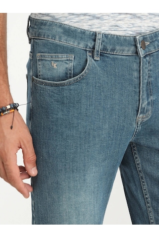 Kip Slim Fit Dar Paça Lacivert Erkek Kot Pantolon Pant 2445 001
