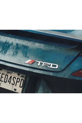 Toyota Trd Yazısı Çamurluk Bagaj Yazı Gümüş Renk Metal 3d Kaliteli Toyota Trd Emblem Fender Trunk Silver Metal 3d High Quality Trdgumusduz123