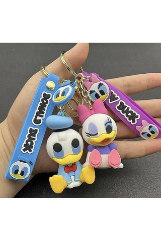 Daisy Duck Slikon Anahtarlık Çanta Süsü-1199