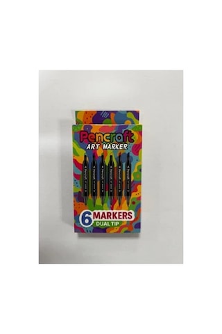 6 Li Kutulu Marker Profosyonel Boya Kalemi 8315