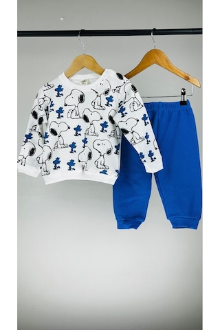Köpek Desenli Pamuklu Erkek Bebek Takım 001