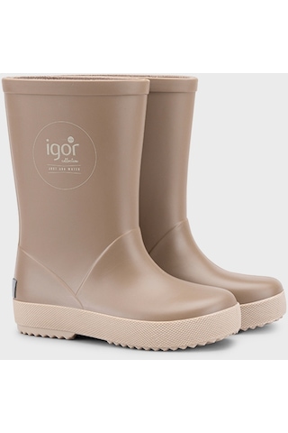 Igor Unisex Çocuk Yağmur Çizmesi W10292 Koyu Bej