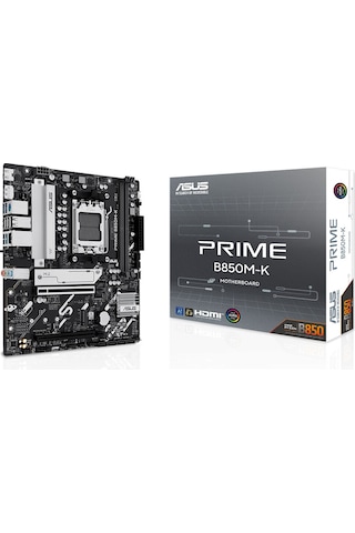 Asus Prıme B850m-k Am5 Ddr5 8400mhz Oc Hdmı Matx Anakart