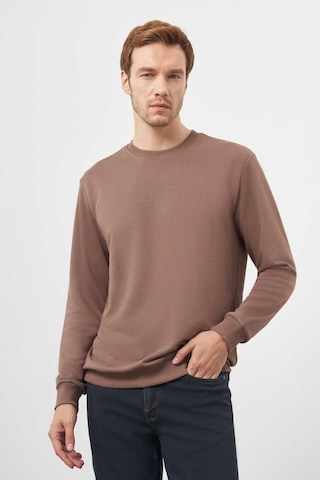 Morven Erkek Kahve Basic Bisiklet Yaka Sweat-shirt 25ks063005400 Kahve Kahve Kahverengi