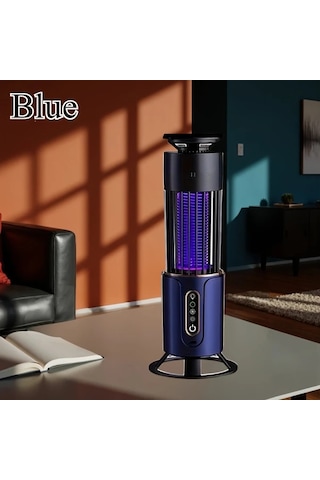 Motion003 Mavi Sarj Edilebilir Cok Fonksiyonlu Sivrisinek Oldurucu 2si 1 Arada Gece Lambasi Ev Ofis Icin