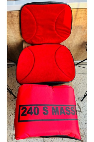 Massey Ferguson 240 Düz Kırmızı Branda Ve Kırmızı Koltuk Kılıfı