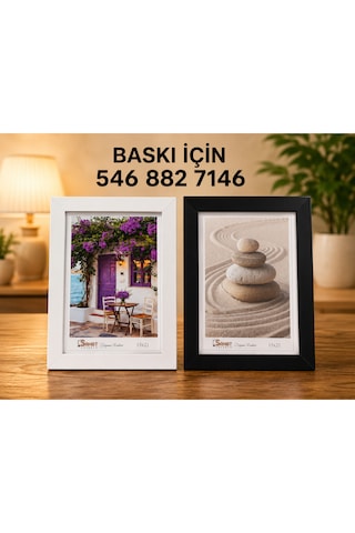 Beyaz Kişiye Özel 15x21 Cm Fotoğraflı Dekoratif Çerçeve