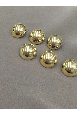 Kaban Trençkot Düğmesi Takımı Bombeli Gold 6 Lı Set 2,3 Cm 527715
