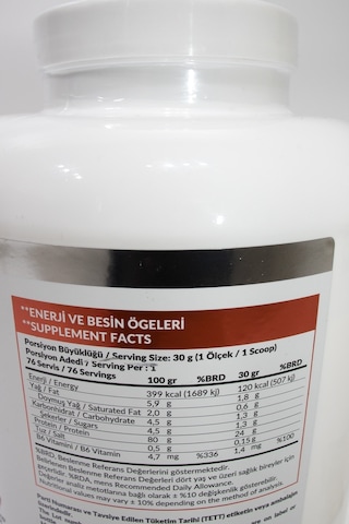 Whey Protein 2280 Gr Muz Aromalı Protein Tozu 24 Gram Protein