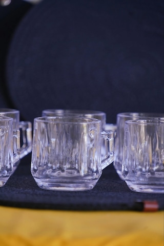 Panayır Home Blinkmax Kulplu Şeffaf 6'lı Fincan Bardak Gls-200 Şeffaf