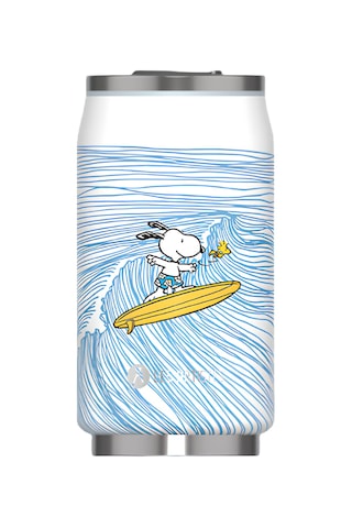 Les Artistes Paris Isı Yalıtımlı Kutu Çelik Termos 280ml Surfing Snoopy Çok Renkli