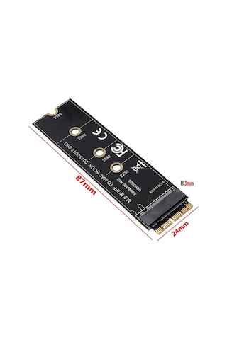 Nvme Ssd 2013 Apple Uyumlu MacBook Ssd Çevirici Nvme Ssd 12+16 Pin Çevirici