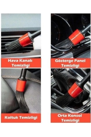 Mey İthalat Araba Detaylı Temizlik Fırça Seti
