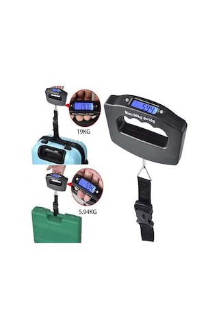Fithome Ty-s11 Dijital Işıklı Elektronik Askılı El Bagaj Tartısı