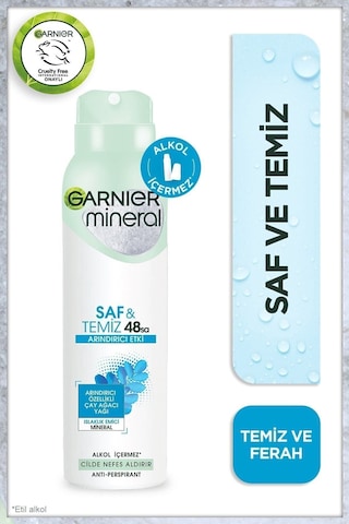 Mineral Saf&temiz Sprey Deodorant 5'li Set Duş Lifi Hediyeli