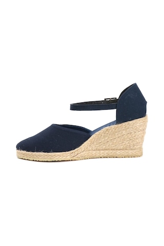 Star Tombis Gerçek Elişi Lacivert Kadın Dolgu Topuk Espadril Handmade Lacivert
