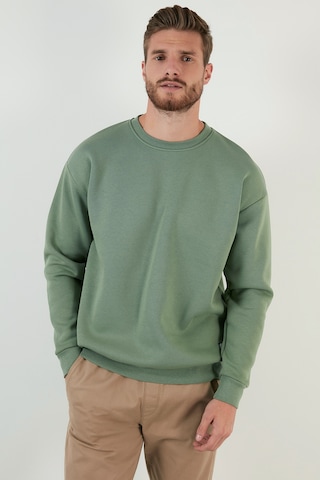 Buratti Regular Fit Bisiklet Yaka Pamuklu Içi Tüylü Yumuşak Şardonlu Erkek Sweat 5905255 Elma