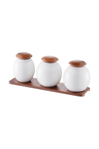 Emsan Mashroom 3lü Baharat Takımı Beyaz
