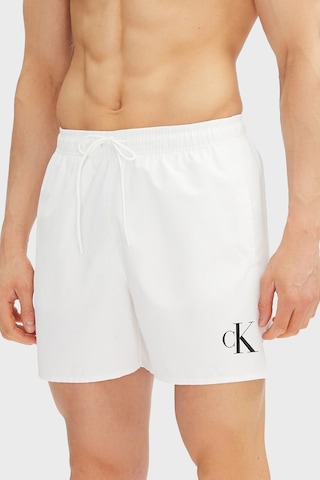 Calvin Klein Erkek Mayo Short Km0km01101 Ycd Beyaz Beyaz
