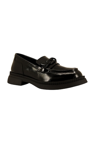 Albini 26101906r Rugan Deri Kadın Loafer Siyah