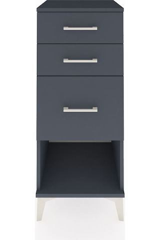 Hyperion Komodin 3 Çekmeceli 44x44x106 Antrasit-antrasit Antrasit
