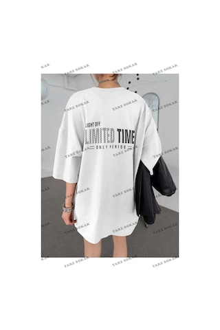 Startmore Unisex Limited Baskılı Oversize Bisiklet Yaka Penye Siyah
