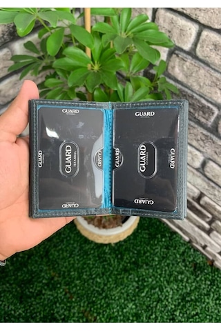 Guard Antik Siyah Hakiki Deri Kartlık Erkek / Kadın P1169 Siyah