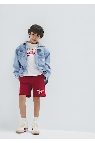 Mavi - Mavi Jeans Baskılı Kırmızı Şort 6410019-89125
