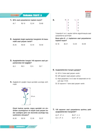 Süper Combo Matematik 6. Sınıf Soru Bankası