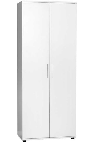 Porto 10 Raflı Kapaklı Geniş Ayakkabılık Mat Beyaz 76x187x36 Cm Gxyxd