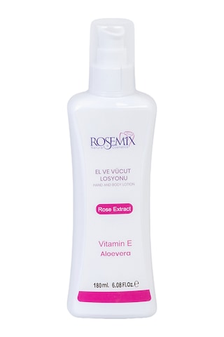 Rosemix - 661 - - Gül Özlü Alovera Vitamin-e El Ve Vücut Losyonu 180 Ml - 2 Adetlik - Spt-gld - Set Ürün