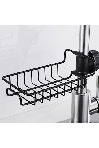 Monyee Ev Mutfağı/banyo Su Arıtma Rakı: Boşluk Tasarımıyla Su Akışı Sağlar, Delme Yok Kurulum, 360 Derece Döner, Karbon Çelik Malzemeyle Dayanıklı, Küçük Eşyalarınızı Düzenleyin Siyah