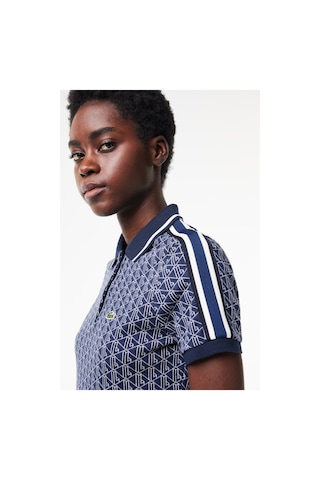 Lacoste Slim Fit Polo T-shirt Kadın Polo Yaka Tişört Lacivert