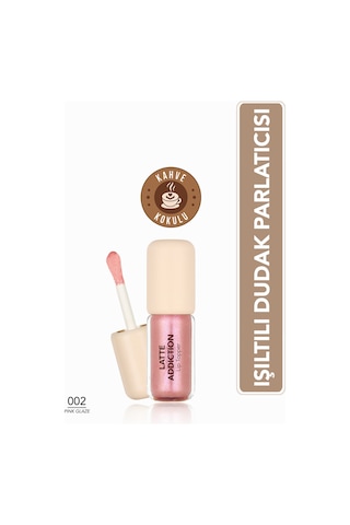 Flormar Latte Besleyici Etkili & Kahve Aromalı Dudak Parlatıcısı 002 Pink Glaze