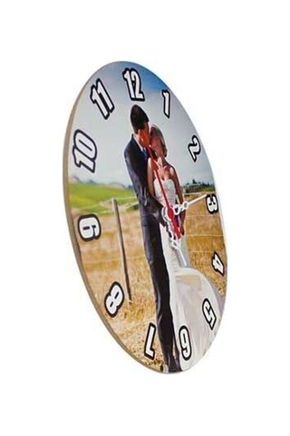 Sublimasyon Eko.mdf Yuvarlak Saat 28 Cm Çok Renkli